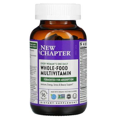 Мультивитамины для женщин, One Daily Multi, New Chapter, 1 в день, 96 таблеток - фото