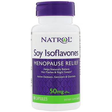 Соєві ізофлавони, Soy Isoflavones, Natrol, 60 капсул - фото