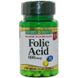 Фолиевая кислота, Folic Acid, Nature's Bounty, 800 мкг, 250 таблеток, фото – 1