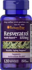 Ресвератрол, Resveratrol, Puritan's Pride, 100 мг, 120 капсул - фото