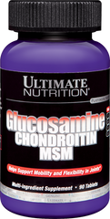 Препарат для связок и суставов, Glucosamine & Chondroitin MSM, Ultimate Nutrition, 90 таблеток - фото