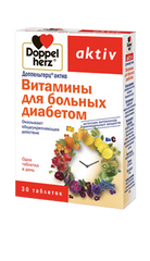 Актив витамины для больных диабетом, Doppel Herz, 30 таблеток - фото