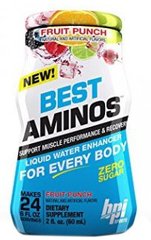 Амінокислоти, Best Aminos, фруктовий пунш, 60 мл - фото