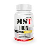 Железо + Витамин С, Iron Chelate + Vitamin C, MST Nutrition, 100 капсул, фото