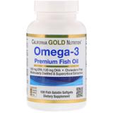 Рыбий жир премиум, Omega-3, Fish Oil, California Gold Nutrition, 100 капсул, фото