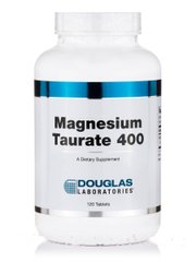 Магній таурат, Magnesium Taurate, Douglas Laboratories, 400 мг, 120 таблеток - фото
