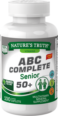 Комплекс вітамінів, ABC Complete Senior, Nature's Truth, 50+, 100 капсул - фото