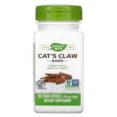 Кошачий коготь (Cat's Claw), Nature's Way, 485 мг, 100 капсул - фото