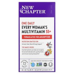 Мультивітаміни для жінок 55+, One Daily Multi, New Chapter, 1 в день, 72 таблетки - фото