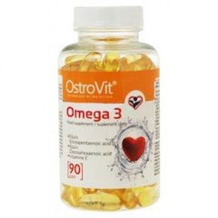Омега-3 риб'ячий жир, OstroVit, 90 капсул - фото