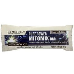 Батончик Pure Power Mitomix Bar, подвійний шоколад, Dr. Mercola, 40 г - фото