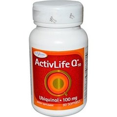 Убіхінол, ActivLife Q10, Enzymatic Therapy (Nature's Way), 100 мг, 60 гелевих капсул - фото