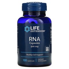 Рибонуклеїнова кислота, RNA Capsules, 500 мг, Life Extension, 100 капсул - фото