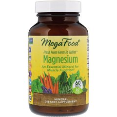 Магний, Magnesium, MegaFood, 60 таблеток - фото