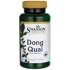 Донг Квай, корінь, Dong Quai Root, Swanson, 530 мг, 100 капсул - фото