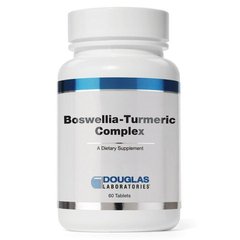 Босвелія і куркумін, Boswellia-Turmeric, Douglas Laboratories, комплекс для відновлення суглобів і м'язів, 60 таблеток - фото