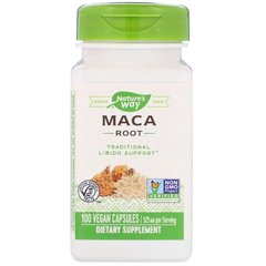 Мака (Maca), Nature's Way, корень, 525 мг, 100 капсул - фото