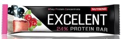 Батончик Excelent Protein Bar, Nutrend, смак чорна смородина+журавлина, 1 шт х 85 г - фото