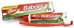 Зубна паста "Акація аравійська і гвоздика", Babool, Dabur, 90 г + щітка - фото