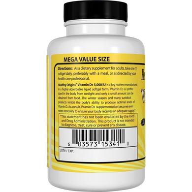 Витамин Д3, Vitamin D3, Healthy Origins, 5000 МЕ, 540 капсул - фото