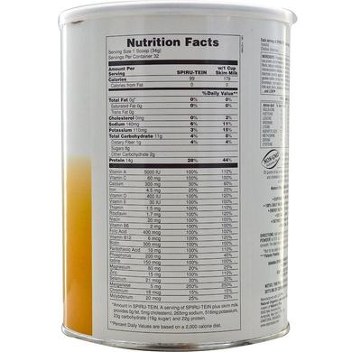 Энергетический напиток с высоким содержанием белка, Protein Energy Meal, Nature's Plus, Spiru-Tein, вкус банана, 1088 г - фото