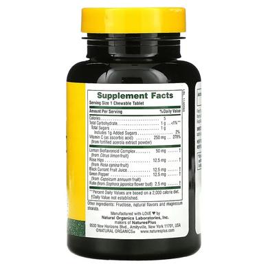 Ацерола (вітамін С), Acerola-C, Nature's Plus, 250 мг, 90 таблеток - фото