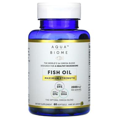 Риб'ячий жир, максимальна сила, Fish Oil, Maximum Strength, Enzymedica, 60 гелевих капсул - фото