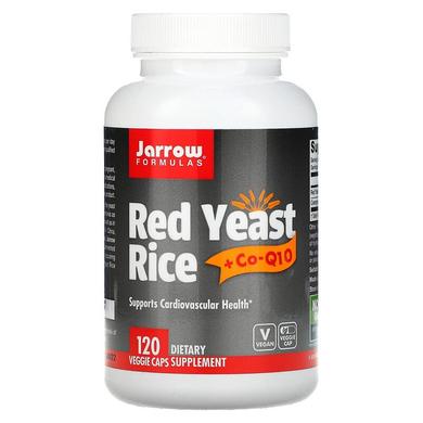Коензим Q10, Червоний рис (Red Yeast Rice + Co-Q10), Jarrow Formulas, 120 капсул - фото