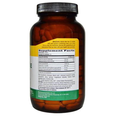 Бетаина гидрохлорид, Betaine Hydrochloride, Country Life, 600 мг, 250 таблеток - фото