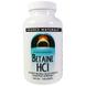 Бетаина гидрохлорид, Betaine HCL, Source Naturals, 650 мг, 180 таблеток, фото – 1