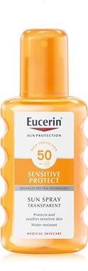 Прозорий сонцезахисний спрей з фактором SPF 50, Eucerin, 200 мл - фото