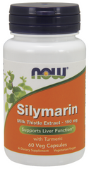 Силімарин, розторопша (Milk Thistle), Now Foods, 150 мг, 60 капсул - фото