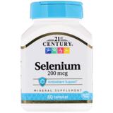 Селен, Selenium, 21st Century, 200 мкг, 60 капсул, фото