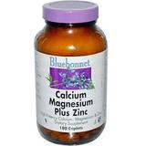 Кальций, магний, цинк, Calcium Magnesium Zinc, Bluebonnet Nutrition, 180 капсул, фото