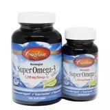 Супер Омега-3 риб'ячий желатин, Carlson Labs, 100+30 желатинових капсул - фото