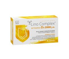 Вітамін D3, LinoСomlex, 2000 МО, 60 капсул - фото