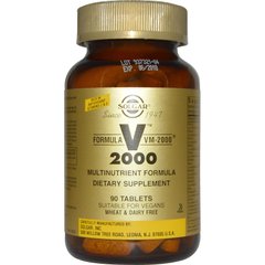 Мультивитамины, Formula VM-2000, Solgar, 90 таблеток - фото