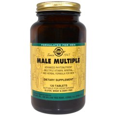 Витамины для мужчин, Male Multiple, Solgar, 120 таблеток - фото