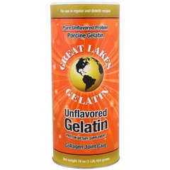 Свиной желатин, коллаген для суставов, Porcine Gelatin Collagen, Great Lakes Gelatin Co., 454 г - фото
