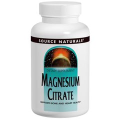 Цитрат магнію, Magnesium Citrate, Source Naturals, 133 мг, 180 капсул - фото
