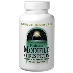 Цитрусовый пектин, Citrus Pectin, Source Naturals, модифицированный, 750 мг, 120 капсул - фото
