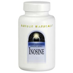 Инозин, Inosine, Source Naturals, 500 мг, 60 таблеток - фото