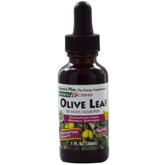 Экстракт листьев оливы, Olive Leaf, Nature's Plus, Herbal Actives, без спирта, 30 мл - фото