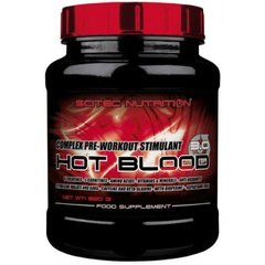 Предтренировочний комплекс, Hot Blood 3.0, блакитна гуарана, Scitec Nutrition , 300 г - фото