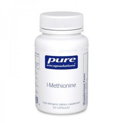L-метионин, l-Methionine, Pure Encapsulations, 60 капсул - фото