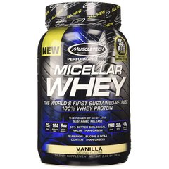 Протеин, Micellar Whey, MuscleTech, вкус ваниль, 907 г - фото