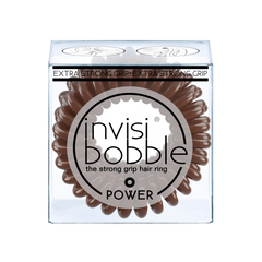 Резинка-браслет для волосся, Power Pretzel Brown, Invisibobble, 3 шт - фото