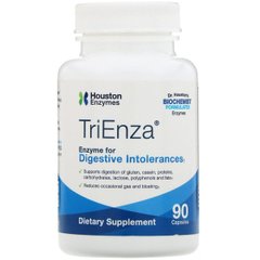 Травні ферменти, TriEnza, Houston Enzymes, 90 жувальних таблеток - фото