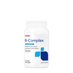 Комплекс вітамінів В, B-Complex + Energy, Gnc, 120 капсул - фото