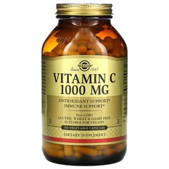 Вітамін С, Vitamin C, Solgar, 1000 мг, 250 капсул - фото